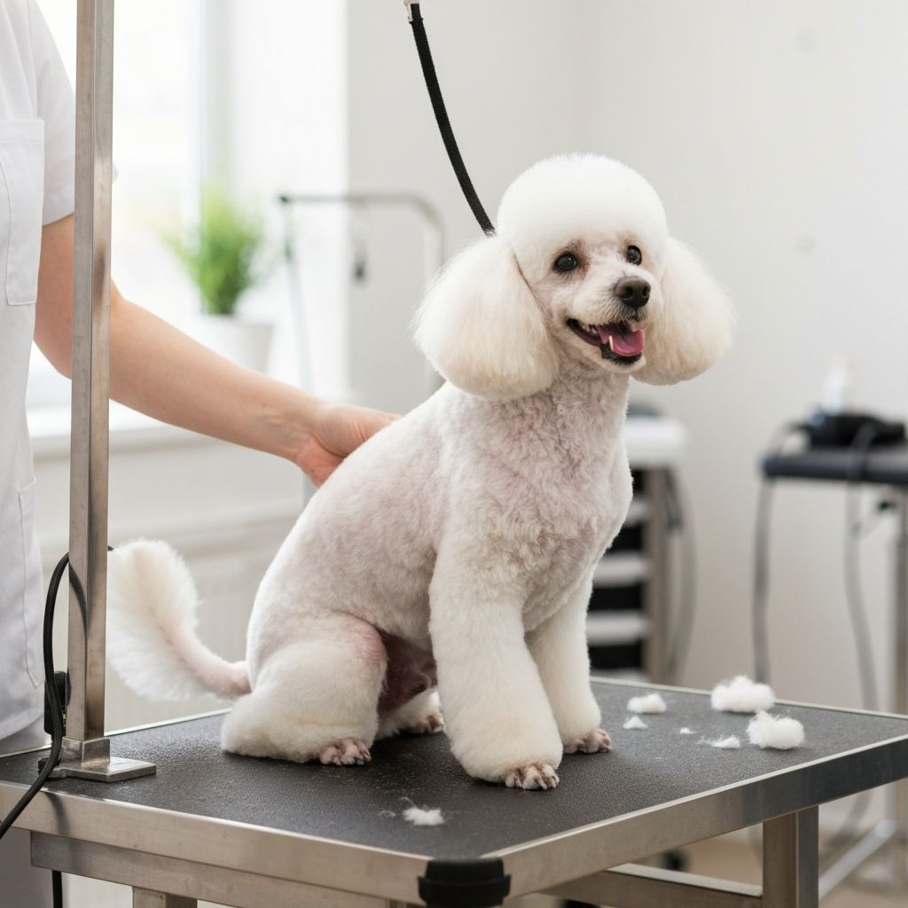 Pet grooming session
